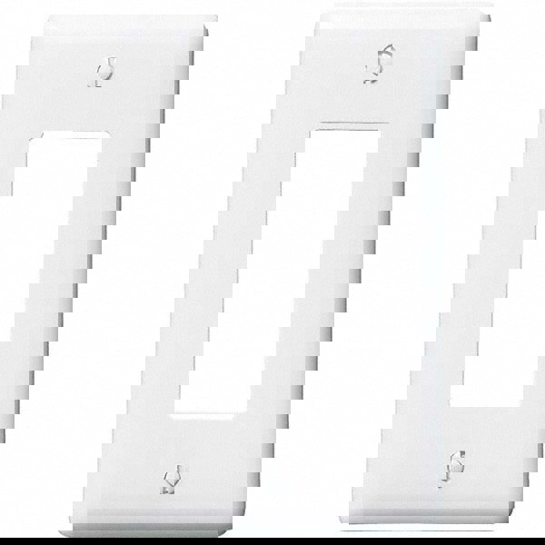 Wall Plates; Wall Plate Type: Outlet Wall Plates ; Color: White ; Wall Plate Configuration: GFCI/Surge Receptacle ; Material: Thermoplastic ; Shape: Rectangle ; Wall Plate Size: Standard